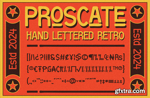 Proscate - Hand Lettered Retro 8N3ZE6M