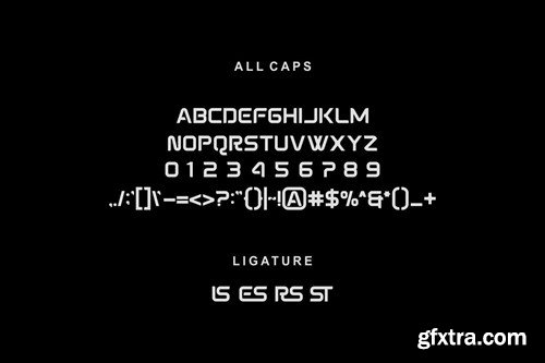 Cibers - Modern Techno Display Font BWT5NG8