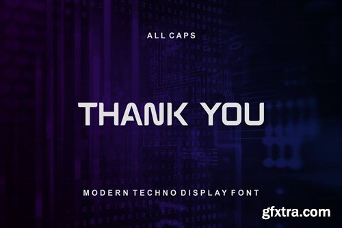 Cibers - Modern Techno Display Font BWT5NG8