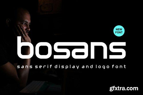 Bosans - Sans Serif Display And Logo Font B7XC935