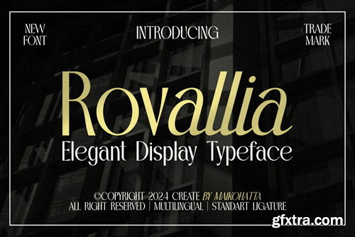 Rovallia - Elegant Display Typeface GWC8FJA