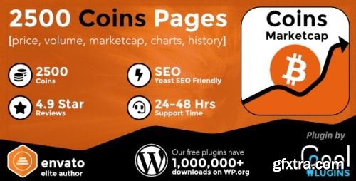 CodeCanyon - Coins MarketCap - WordPress Cryptocurrency Plugin v5.5.0 - 21429844 - Nulled