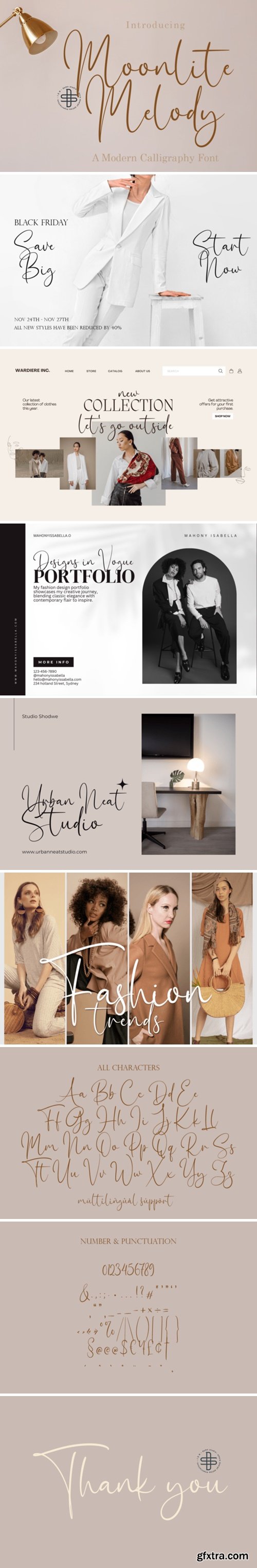 Moonlite Melody Font