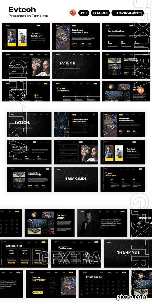 Evtech - Technology Powerpoint Template UHUCQZW