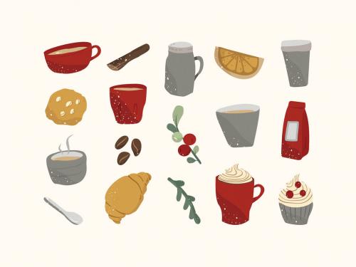 Rustic Coffee Cafe Illustrations