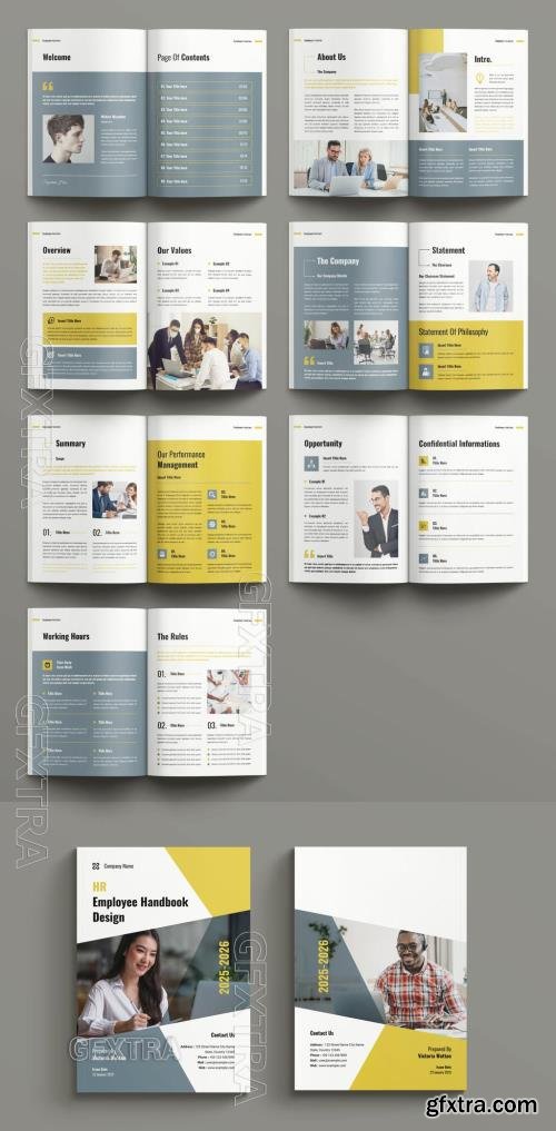 Employee Handbook Layout Design Template 721256748 Employee Handbook Layout Design Template 721256748
