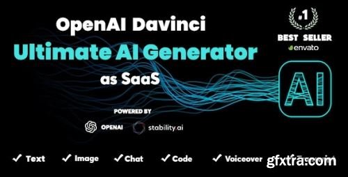 CodeCanyon - DaVinci AI - OpenAI Content, Text, Image, Voice, Chat, Code, Transcript, and Video Generator as SaaS v4.8 - 43564164 - Nulled