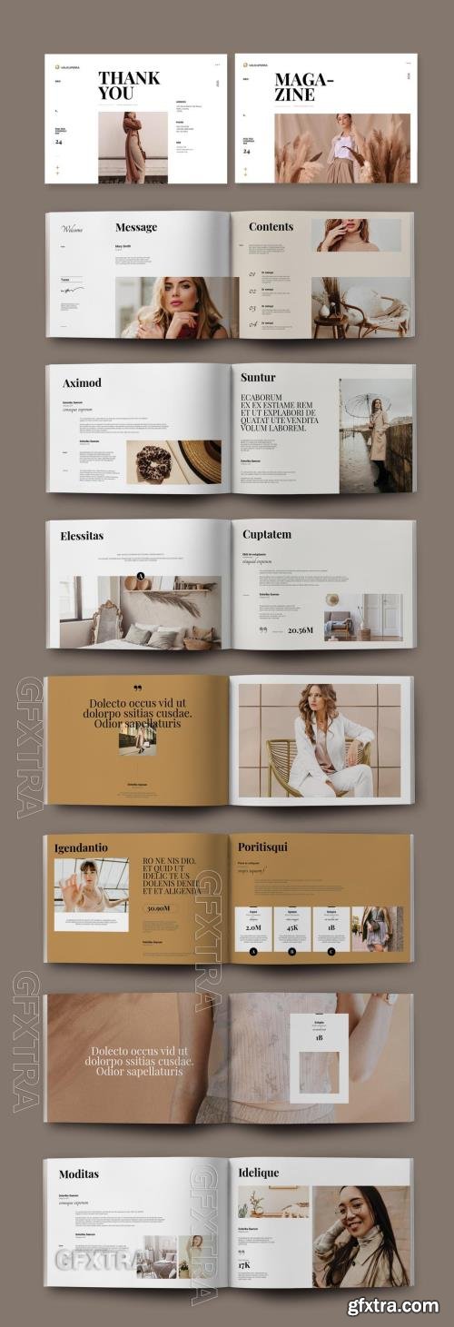 Magazine Template Layout Landscape 723771608 Magazine Template Layout Landscape 723771608