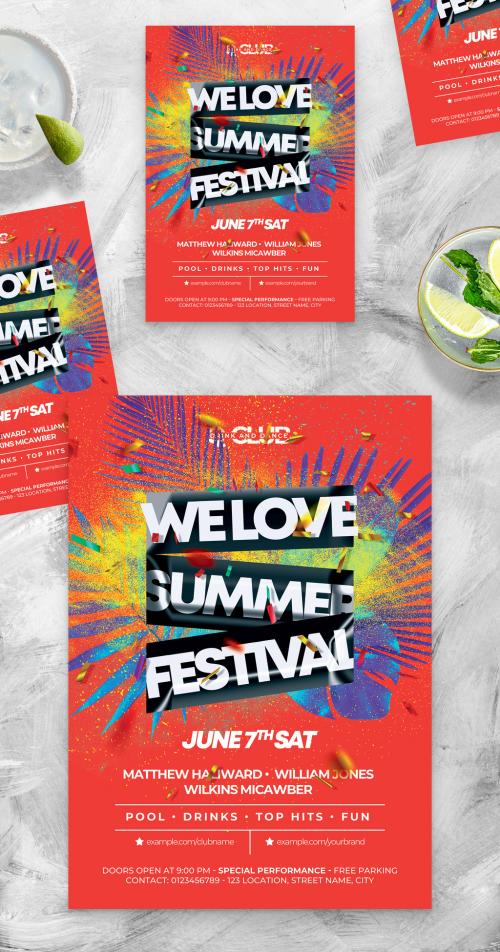Summer Festival Event Flyer Poster