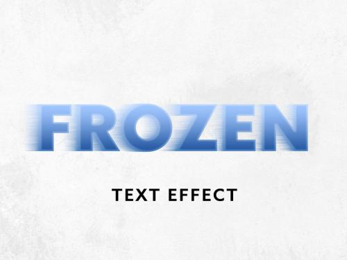 Frozen Text Effect