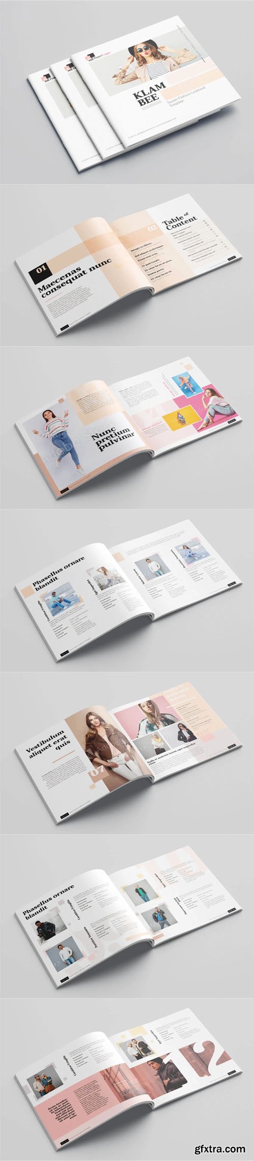 KLAMBEE - Square Fashion Lookbook INDD Template [24 Pages] [Re-Up]
