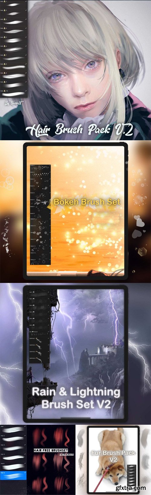 9 Awesome Procreate Brushes Pack [Vol.2]