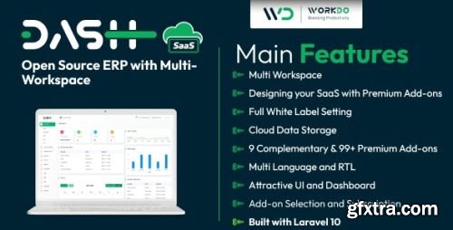 CodeCanyon - WorkDo Dash SaaS - Open Source ERP with Multi-Workspace v4.0 - 45919116 - Nulled