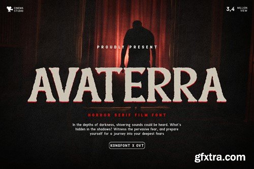 Avaterra - Horror Serif Film Font WJ3MCV9