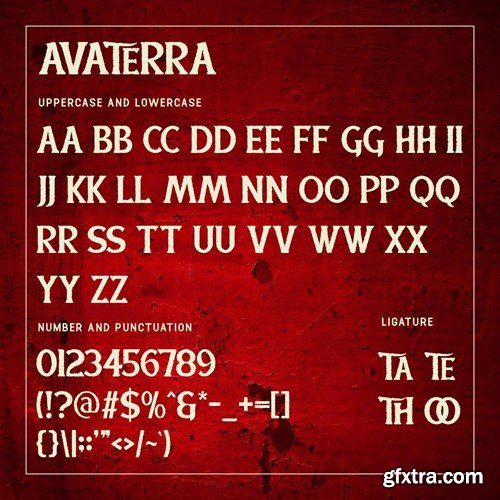 Avaterra - Horror Serif Film Font WJ3MCV9