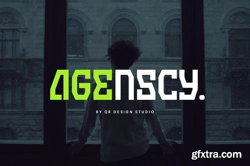 Agenscy - Digital & Futuristic Font MG9CTKF Agenscy - Digital & Futuristic Font MG9CTKF