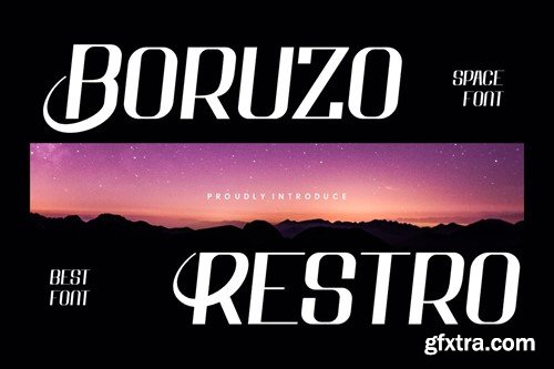 Boruzo Restro - Modern & Space Font 6QD62XT