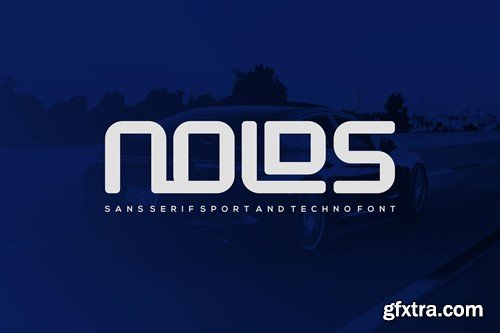 Nolds - Sans Serif Sport And Techno Font 86UPZ33