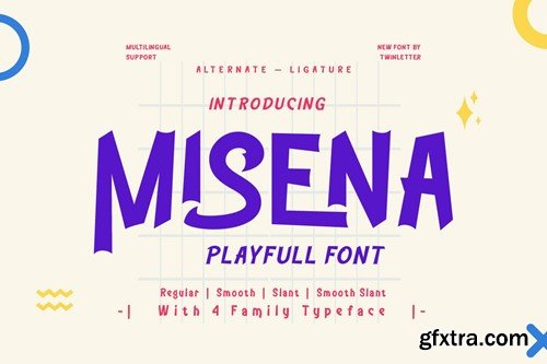 Misena - Playful Display Font 2VBW4DV
