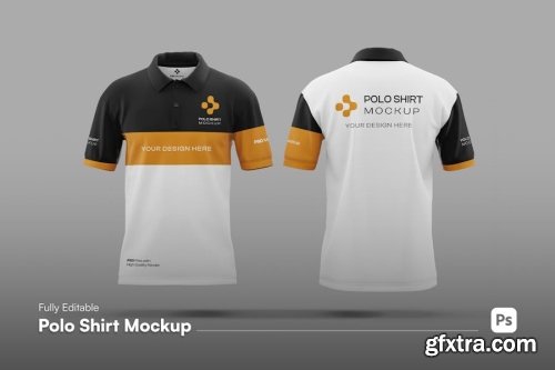 Polo Shirt Mockup Collections 6xPSD-GFXTRA.COM