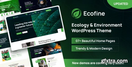 Themeforest - Ecofine - Ecology &amp; Environment WordPress Theme 45087619 v1.1.1 - Nulled