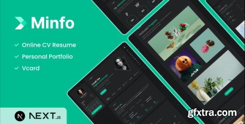 Themeforest - Minfo - Tailwind Personal Resume NextJS Template 51220295 v1.0 - Nulled