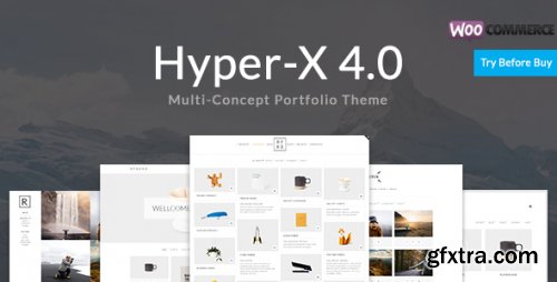 Themeforest - HyperX - Responsive Wordpress Portfolio Theme 13439786 v4.9.9.4 - Nulled