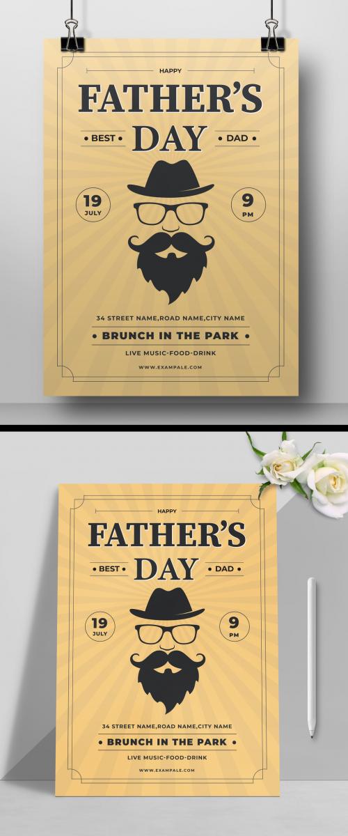 Fathers Day Celebration Flyer Layout
