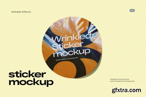 Sticker Mockup Collections 14xPSD
