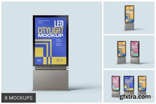 City Poster Mockup Collections 14xPSD
