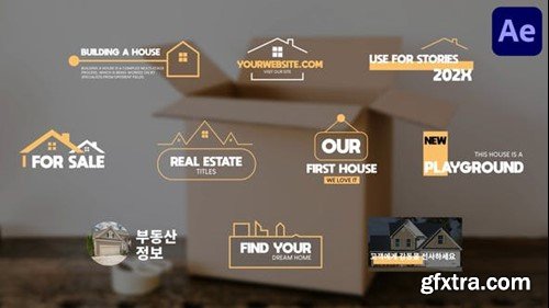 Videohive Real Estate Titles for After Effects 51990272
