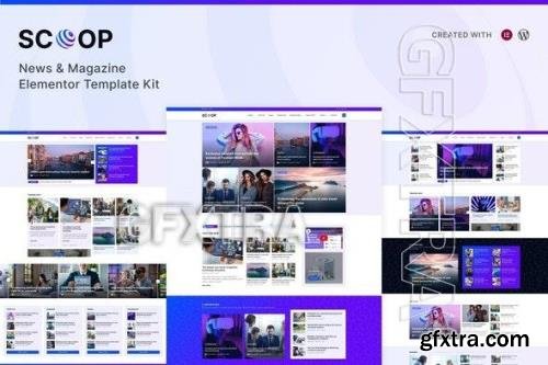 Scoop - News & Magazine Elementor Pro Template Kit 52069014