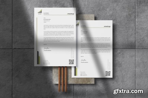 Letterhead Mockup Collections 10xPSD
