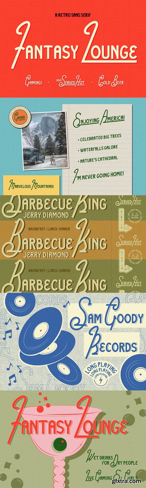 Fantasy Lounge - Retro Sans Serif Typeface