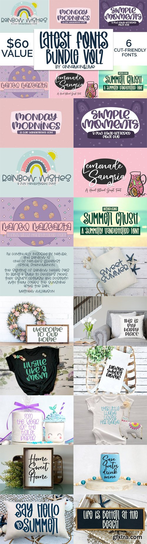 Latest Handlettered Fonts Bundle [Vol.2]