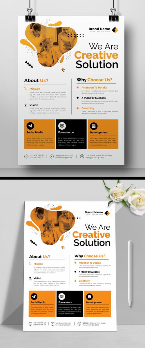 Corporate Business Flyer Template Design Layout