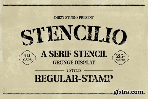 Stencilio – Serif Stencil Grunge Font 7AT43V6