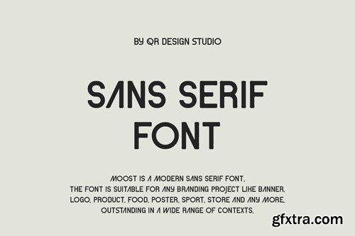 Moost - Futuristic & Logo Font Y3ND66R