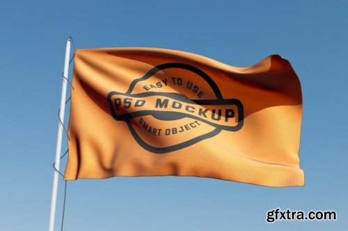 Flag Mockup Collection 11xPSD