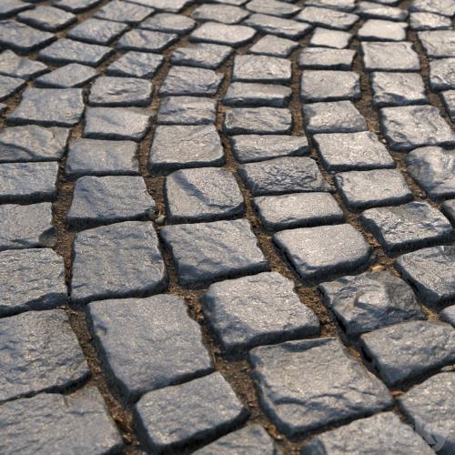 Material of radial paving slabs 01