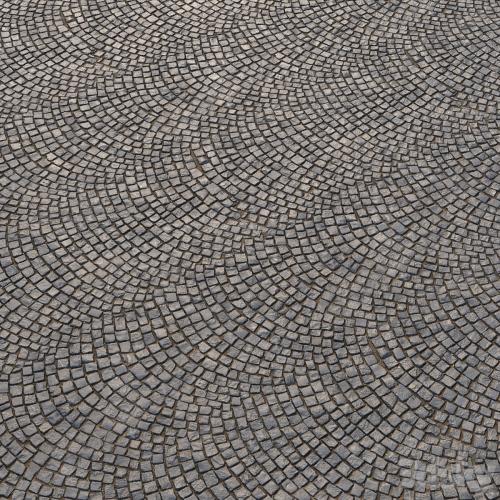Material of radial paving slabs 01