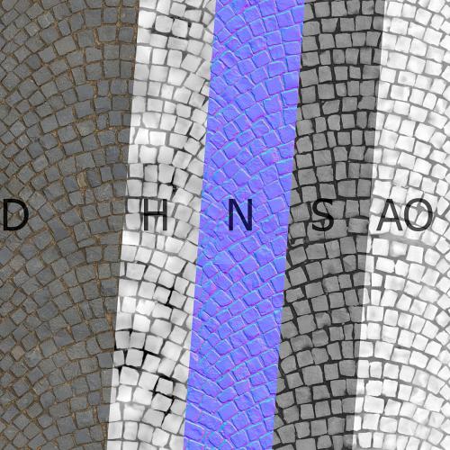 Material of radial paving slabs 01