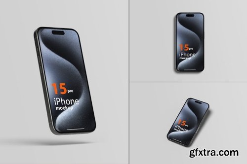iPhone 15 Pro Max Mockup Collection 9xPSD