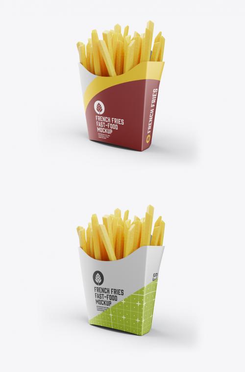 French Fries Packaging Mockup