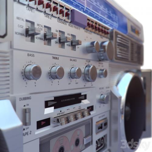 3D Retro Boombox Conion C-100F