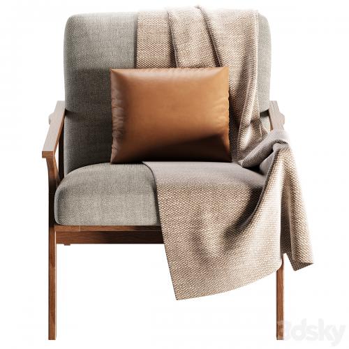 Cavett Wood Frame Accent Chair