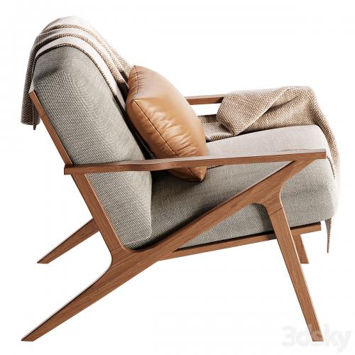 Cavett Wood Frame Accent Chair