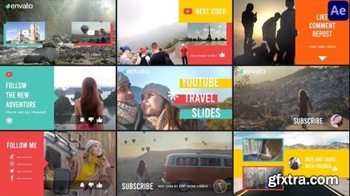 Videohive Social Media Travel Scenes for After Effects 52076379