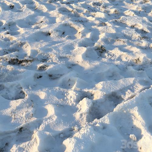 Grass under the snow (material)