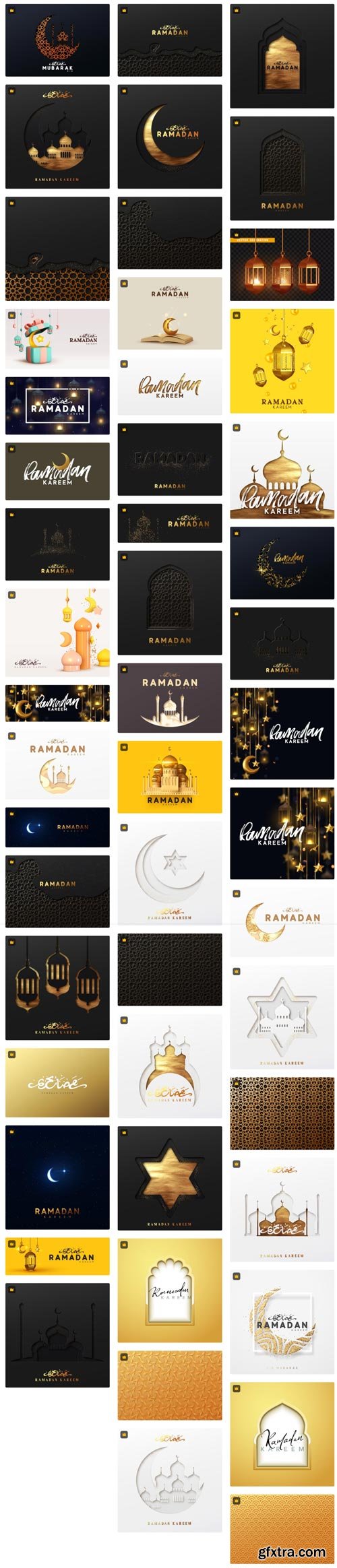 Premium Vector Collections - Ramadan Kareem - 75xEPS